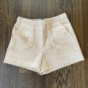suede shorts